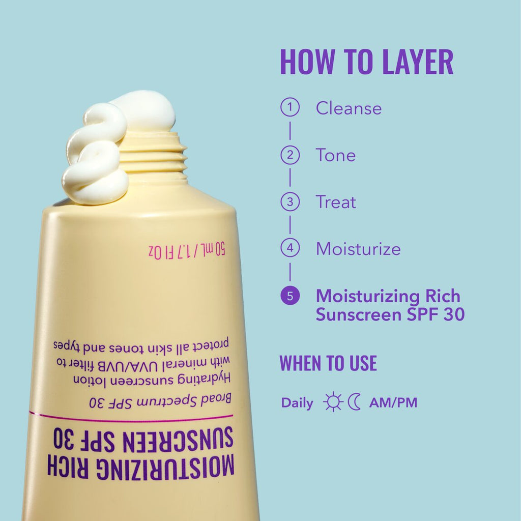 MOISTURIZING RICH SUNSCREEN SPF 30